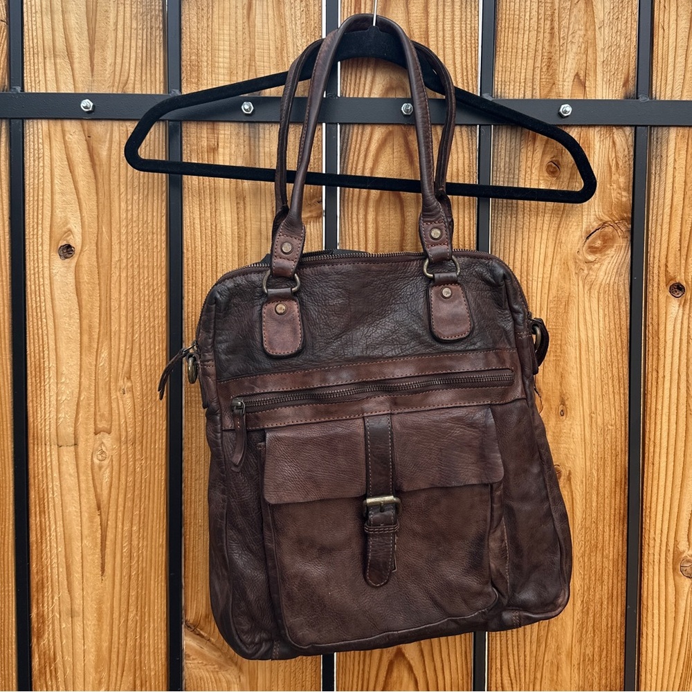 Pikolinos Brown Leather Bag, unisex